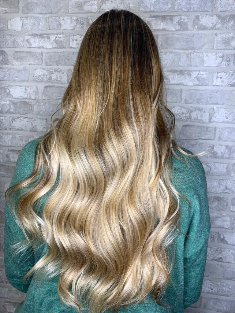 Balayage en melena larga